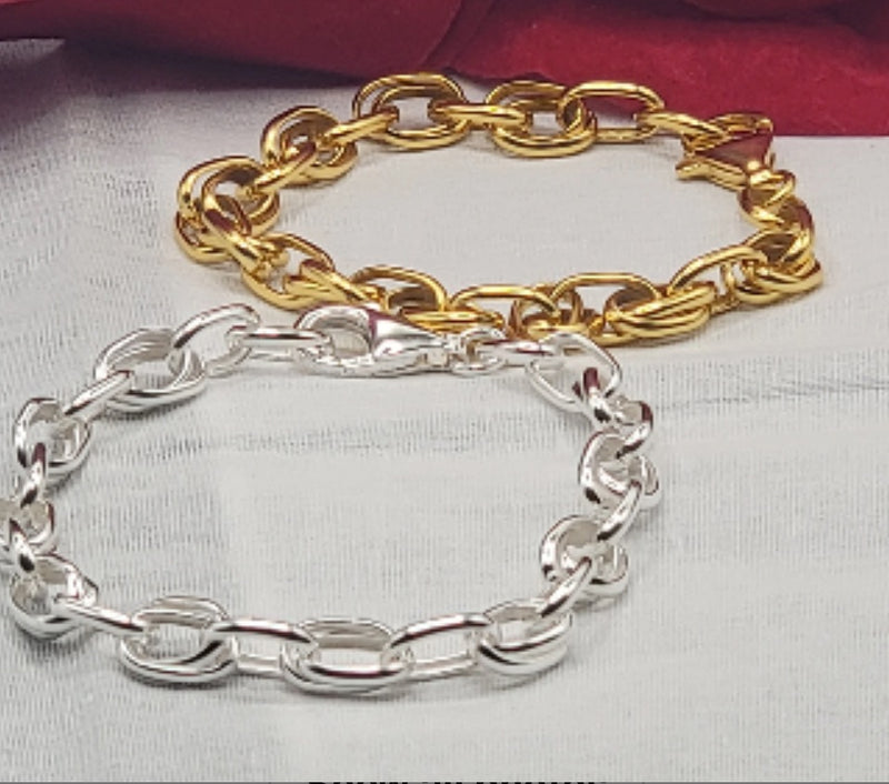 Chunky Silver link Bracelet