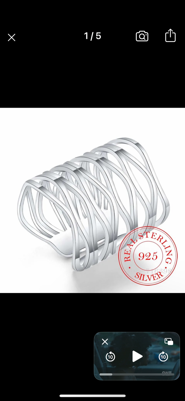 Silver Stacking Ring for Women