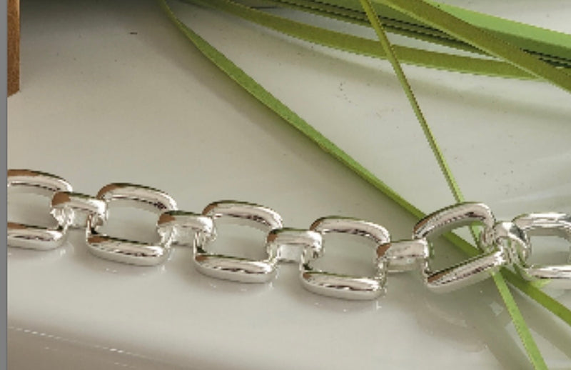 Chunky Silver Bracelet