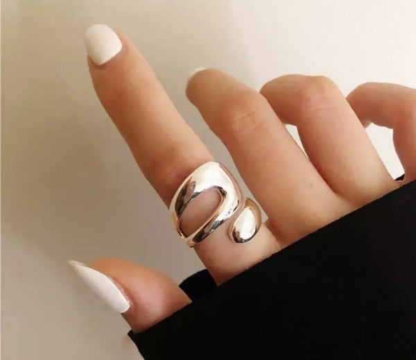 Silver Color Stacking Ring for Women