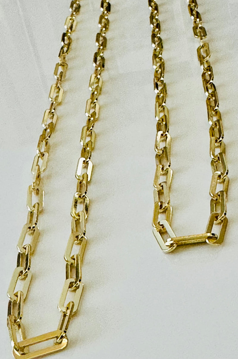 Gold Paperclip Necklaces