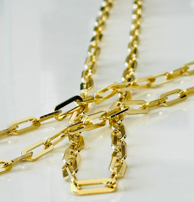 Gold Paperclip Necklaces