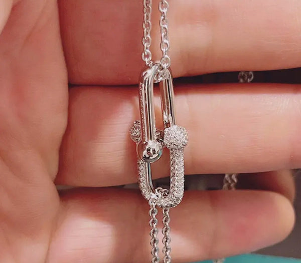 U link style Necklace